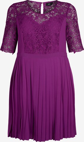 Zizzi Cocktail Dress in Purple: front