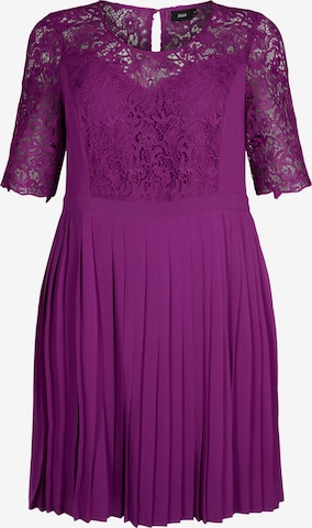 Robe de cocktail Zizzi en violet : devant