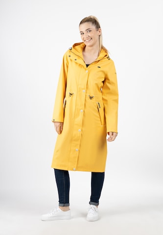 Manteau fonctionnel Schmuddelwedda en jaune : devant