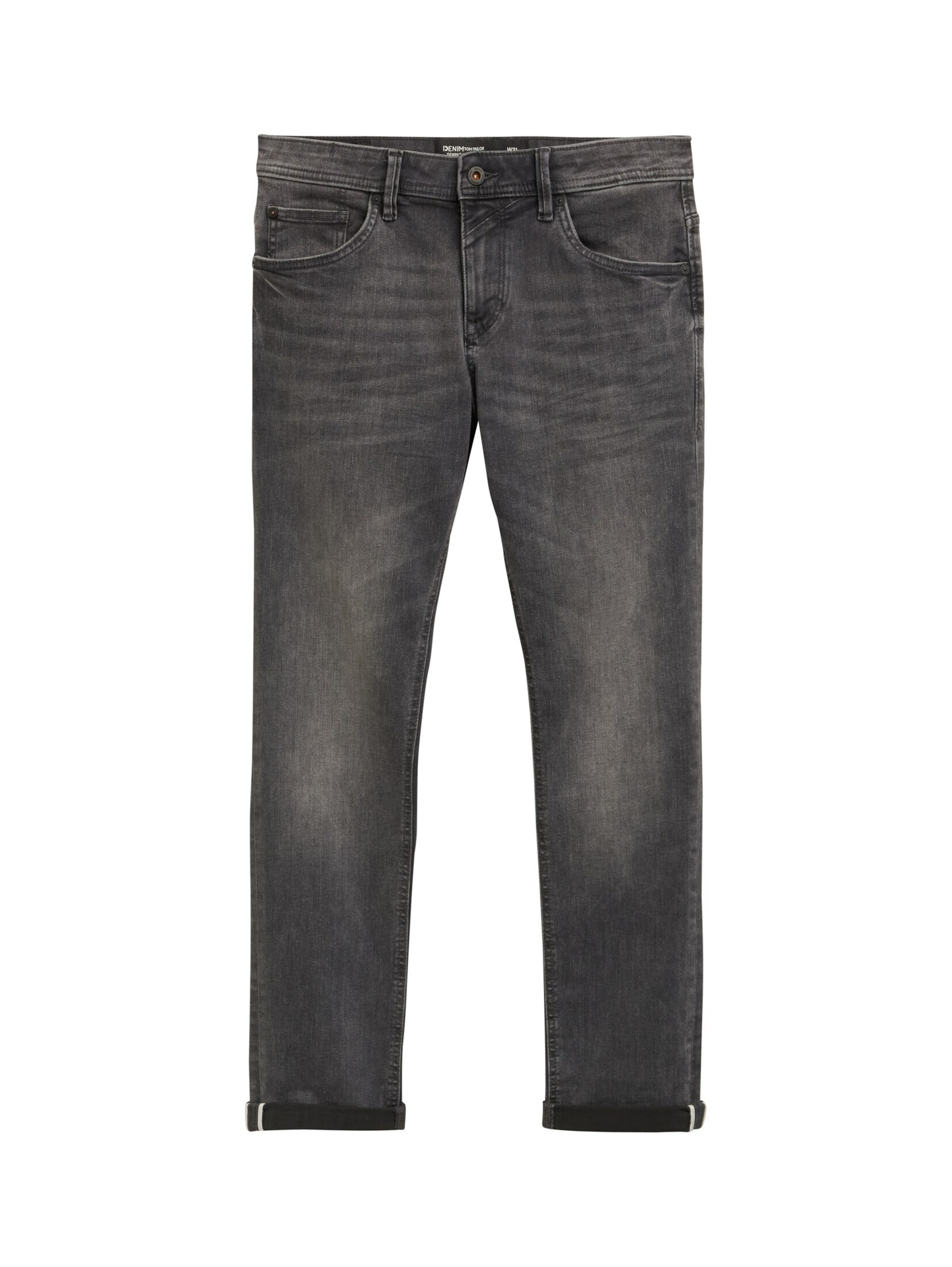TOM TAILOR DENIM Jeans 'Aedan' in Grey: front