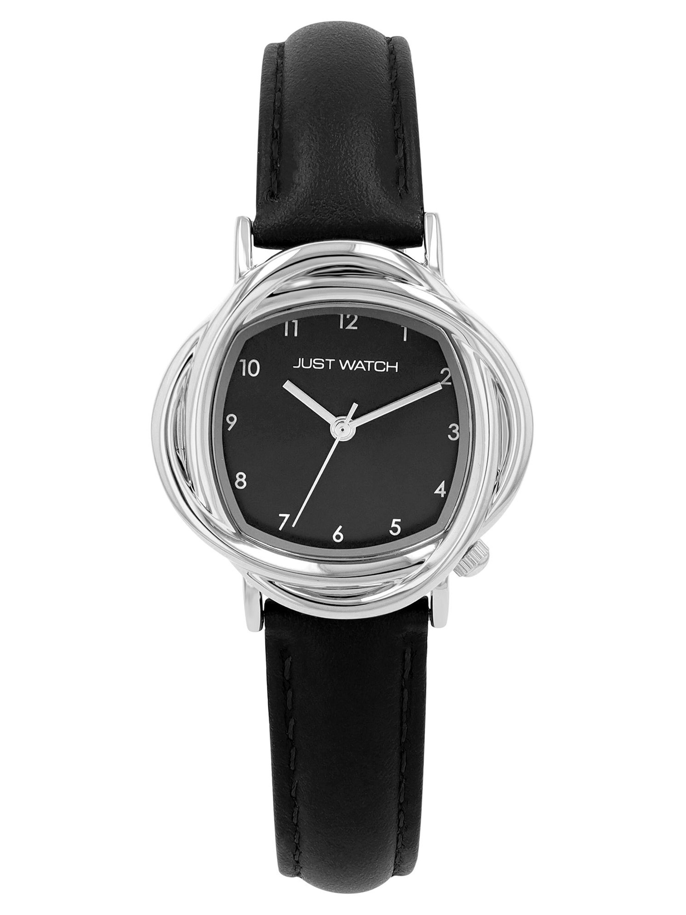 Just Watch Analoguhr 'Antoni'‌‌‌‌‌‌‌‌ in Schwarz: Vorderseite