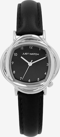 Just Watch Analog Watch 'Antoni, Datumsanzeige' in Black: front