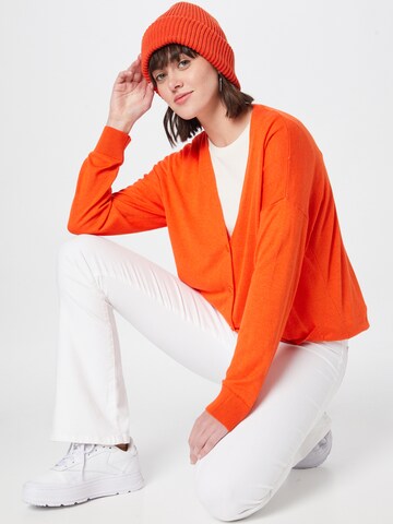 UNITED COLORS OF BENETTON Strickjacke in Orange