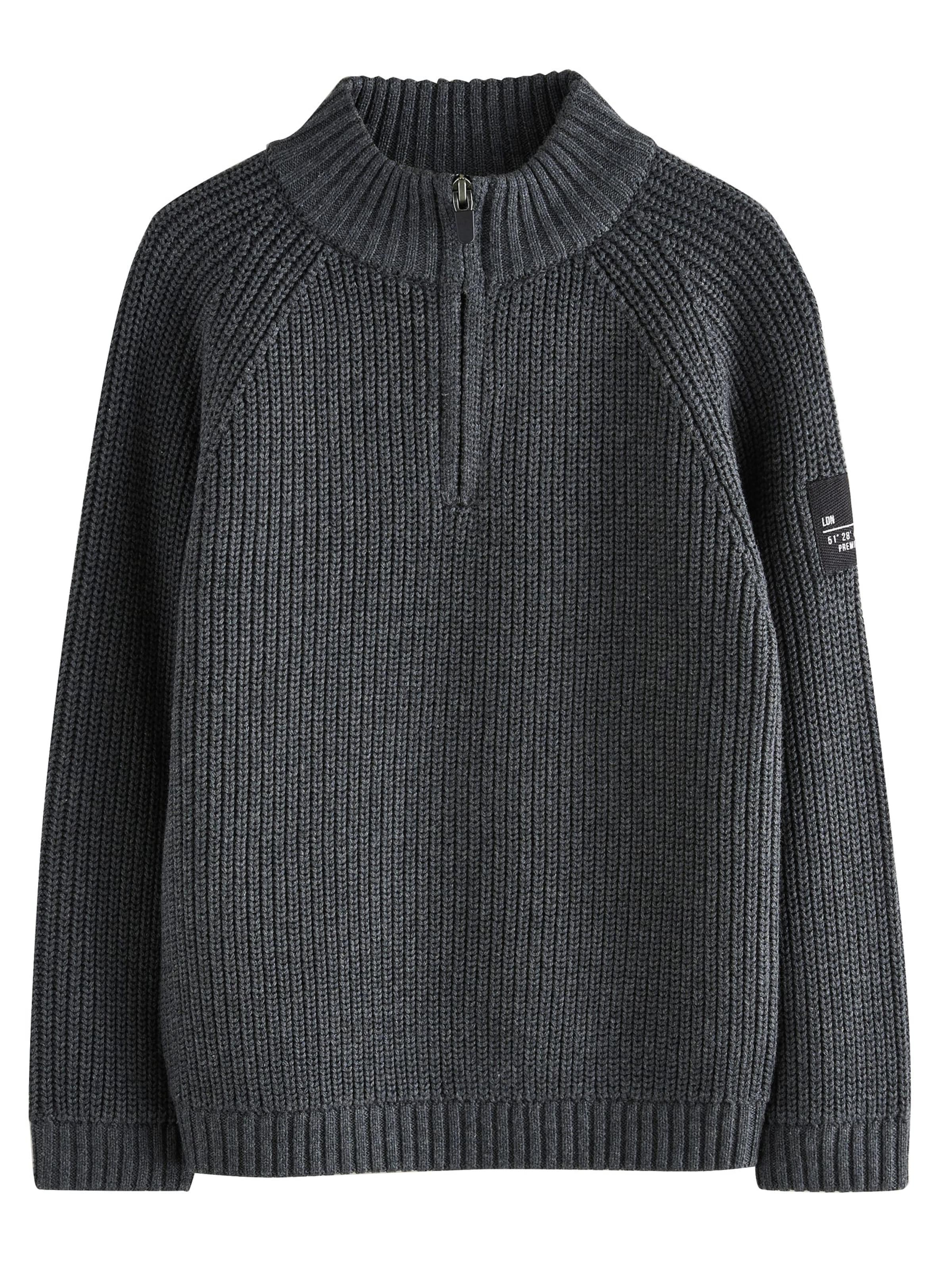 Next Sweater 'Utility' in Grey: front