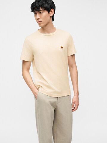 Abercrombie & Fitch Póló 'CLASSIC ESSENTIAL' - bézs