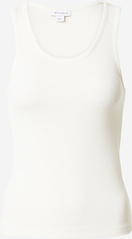 Warehouse Top in Beige: voorkant