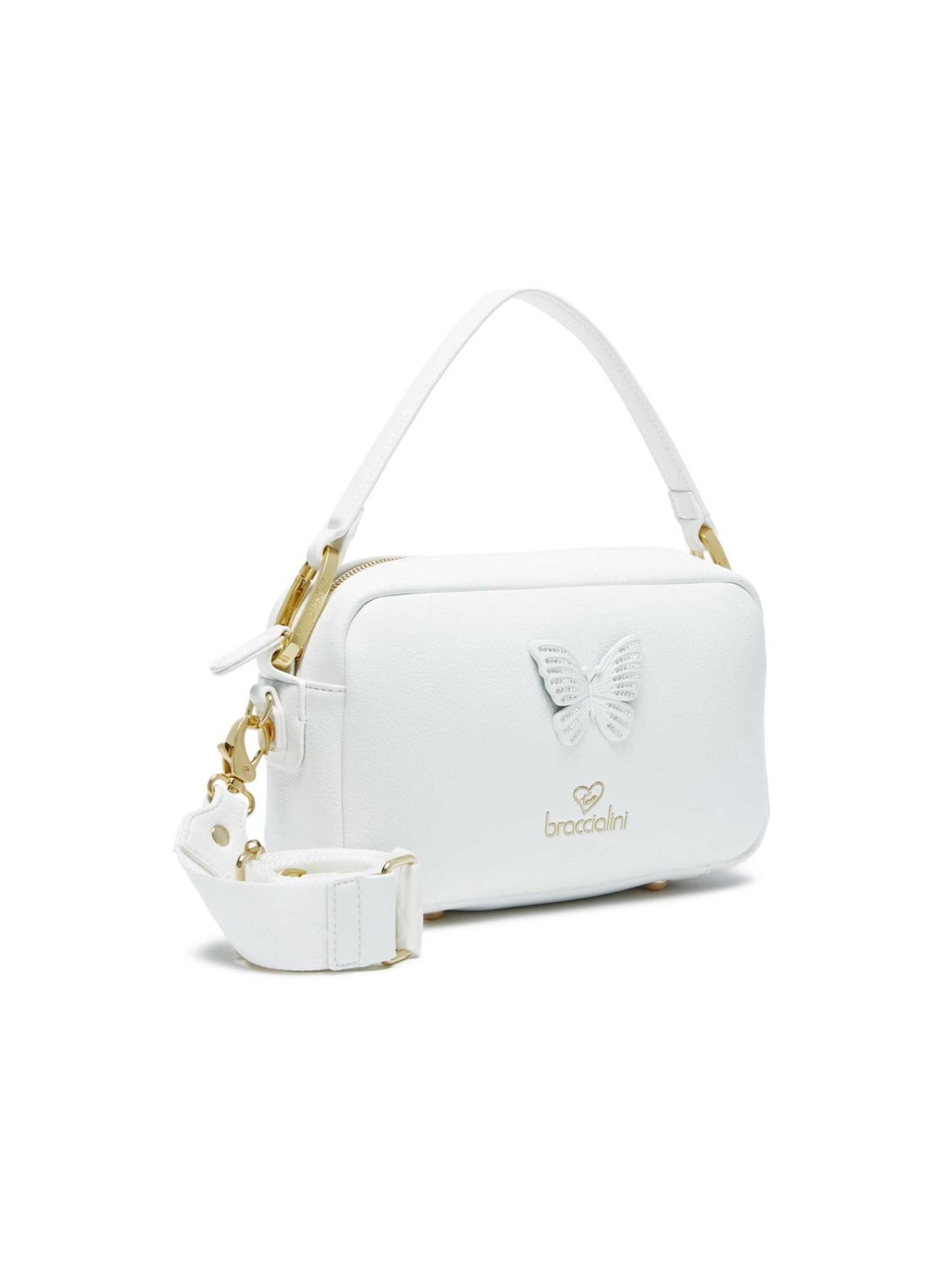 Borsa a tracolla 'Jinny Mix' di Braccialini in bianco