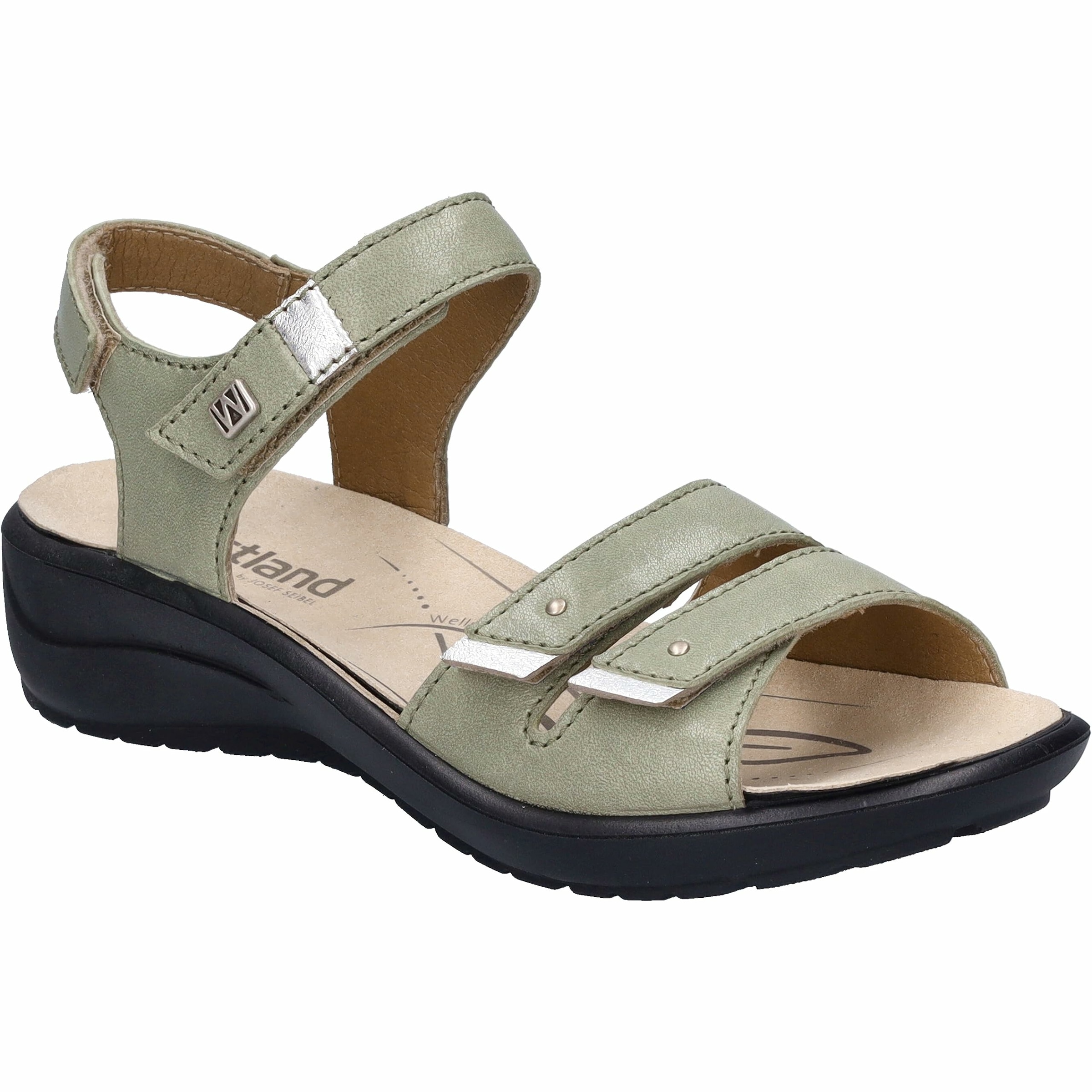 Sandales Westland en vert : devant