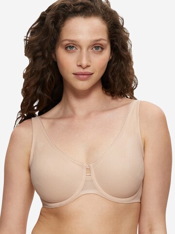 TRIUMPH Minimiser Minimizer 'Wild Rose Sensation' in Beige: front