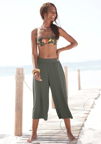 LASCANA Pajama pants in Green: front