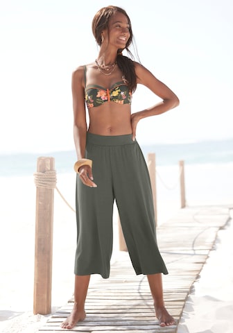 LASCANA Pajama Pants in Green: front