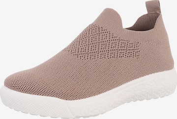 Ital-Design Slip-Ons in Brown: front