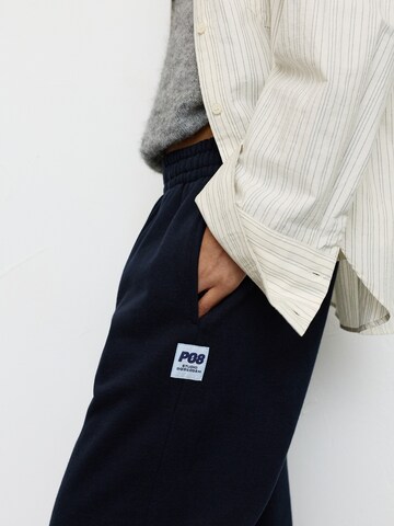 Pull&Bear Baggy Hose in Blau