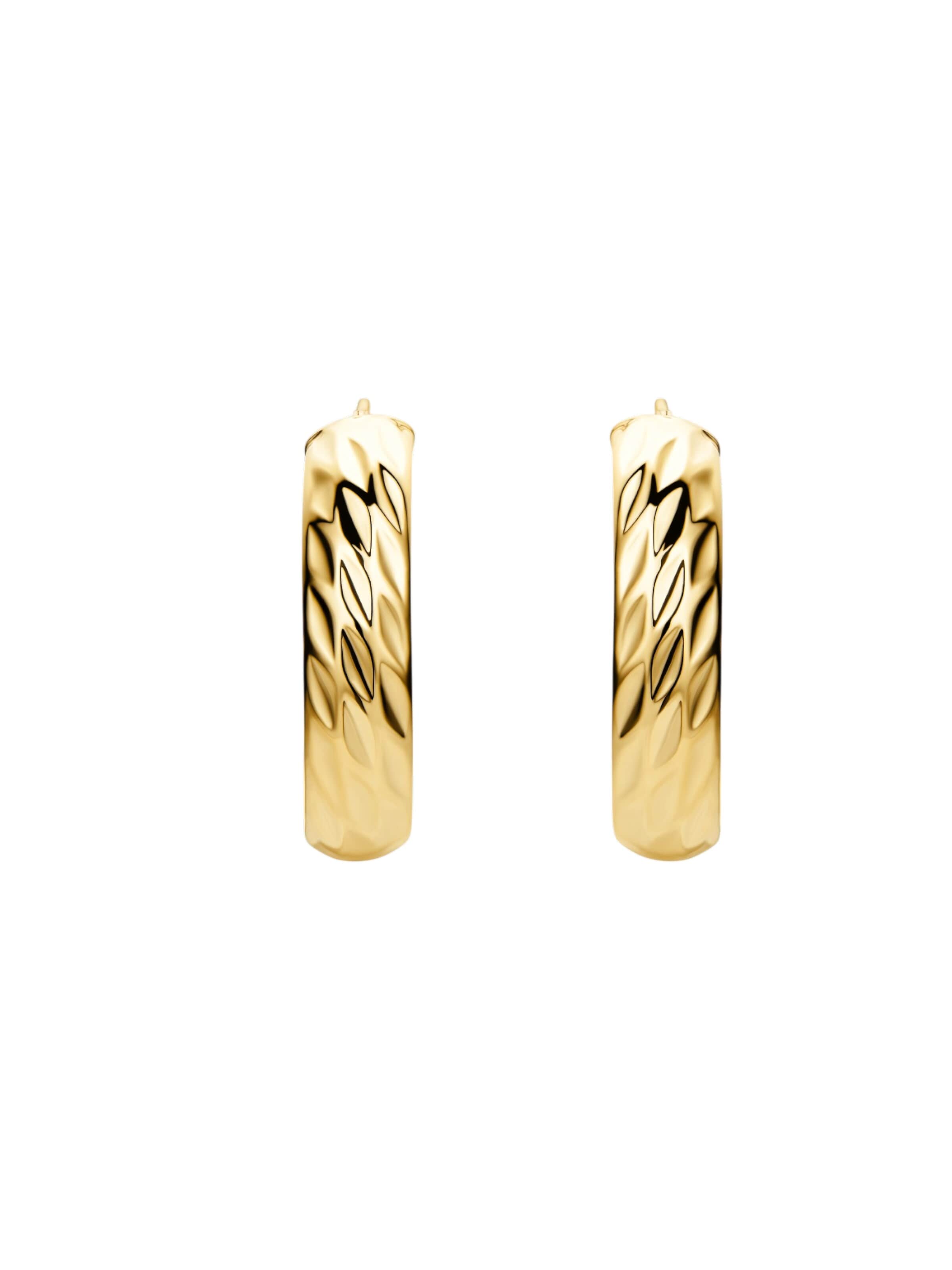 Vanlere - Pendientes 'Creolen aus 375 Gelbgold' en oro