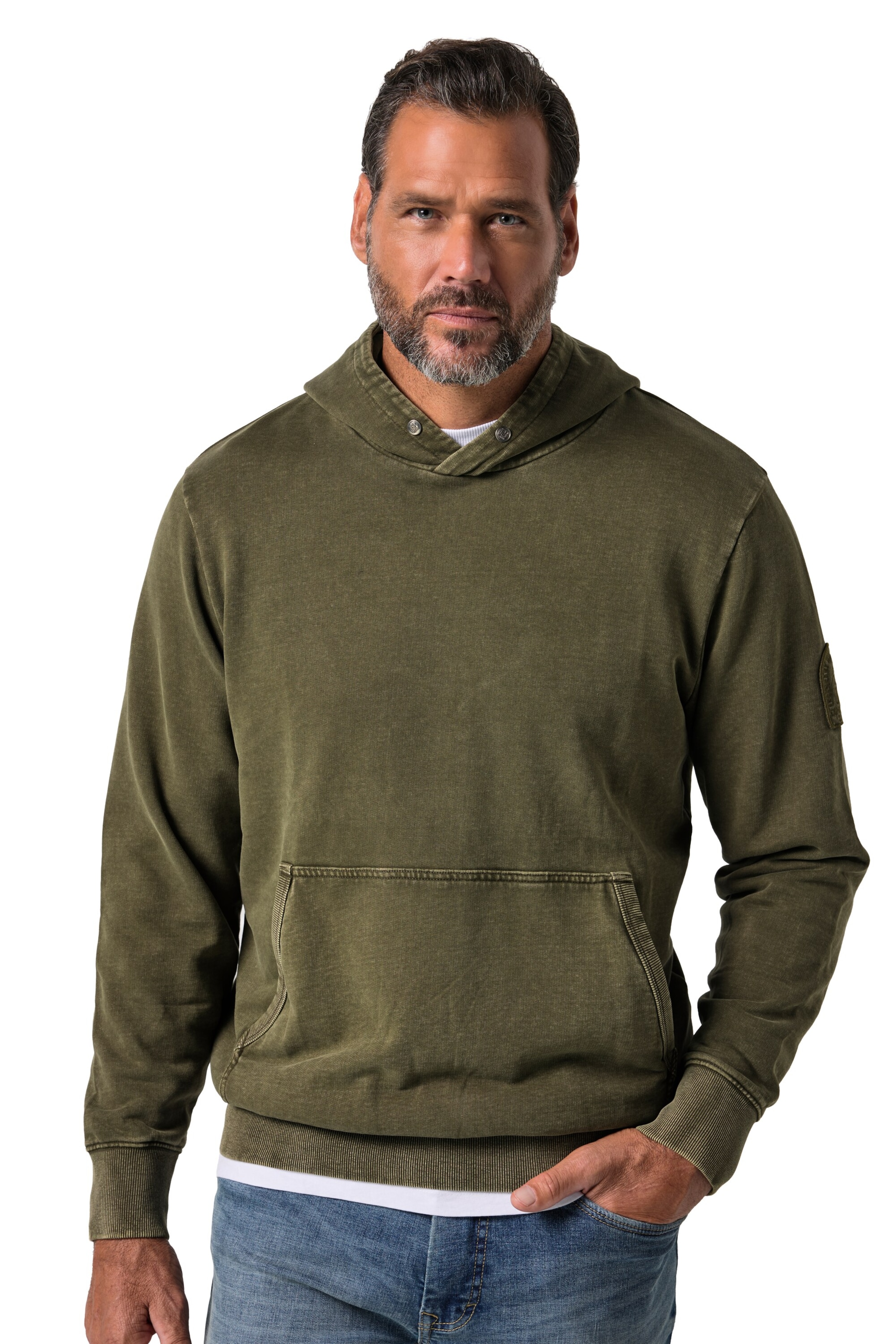 JP1880 Sweatshirt in Groen: voorkant