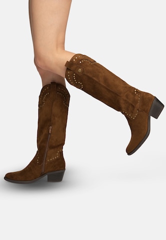 Salinyang Comwboystøvler i brun