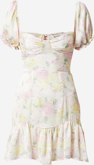 Love Triangle Kleid in beige / hellgelb / hellgrün / hellpink, Produktansicht