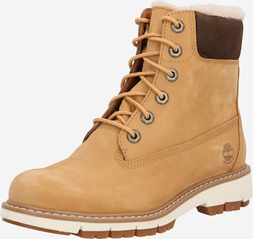 TIMBERLAND Lace-Up Ankle Boots 'Lucia' in Brown: front