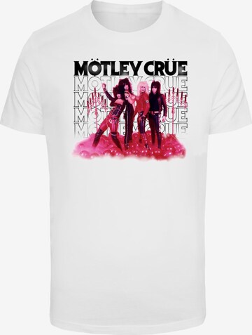 T-Shirt 'Motley Crue' Merchcode en blanc : devant