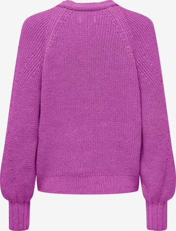 ONLY Knit Cardigan 'ELLA' in Purple