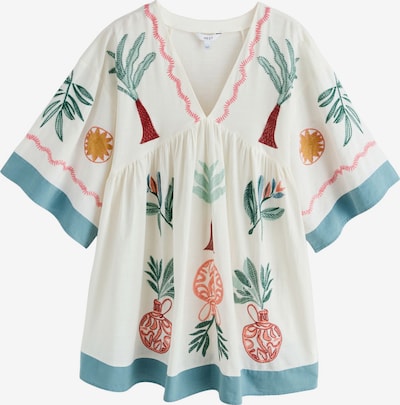 Next Summer dress in 38 in Ecru / Green / Peach / Rose, Item view