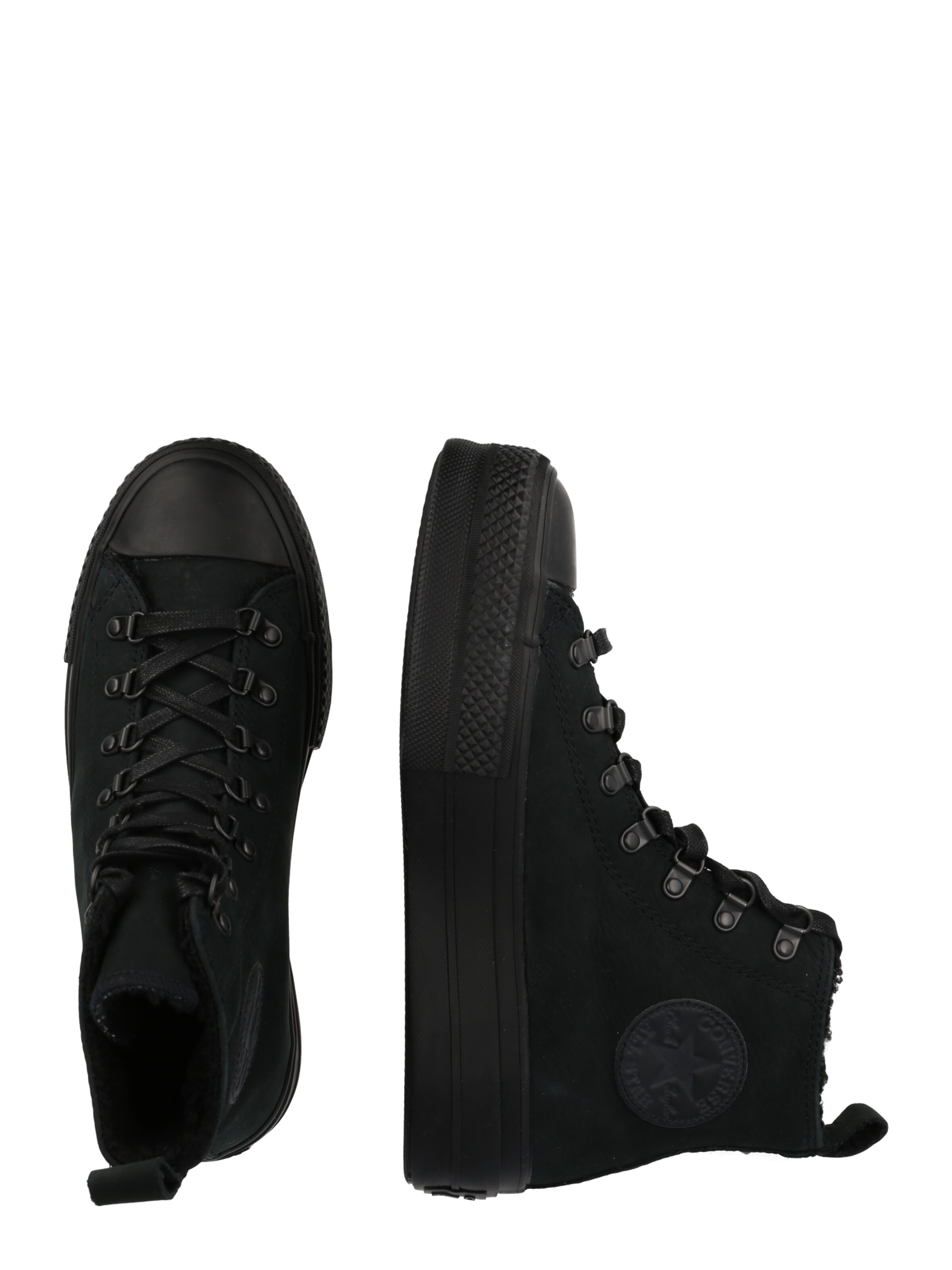 CONVERSE Σνίκερ ψηλό 'CHUCK TAYLOR ALL STAR LIFT' σε μαύρο