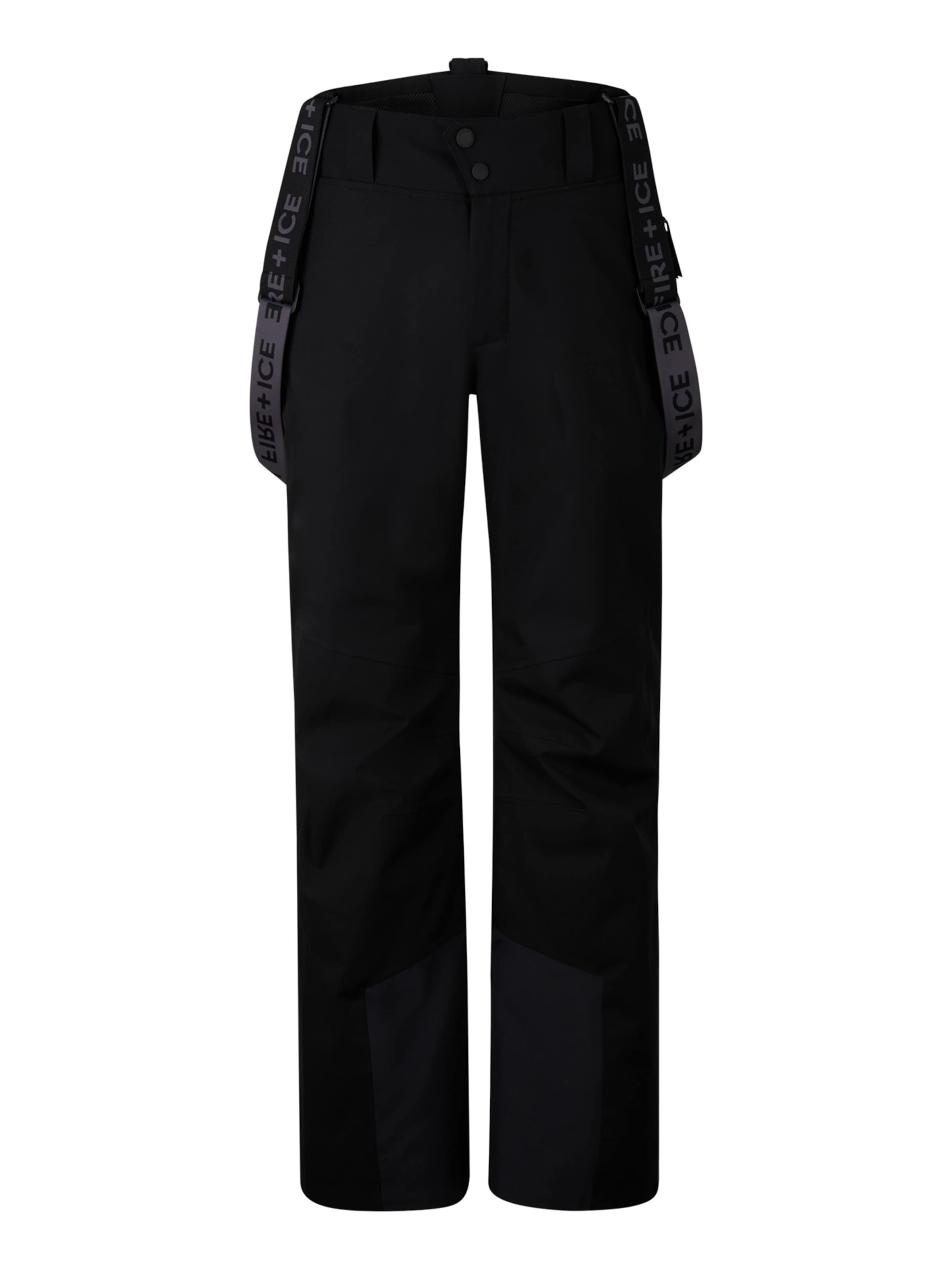 Bogner Fire + Ice Loosefit Skihose 'Scott' in Schwarz: Vorderseite