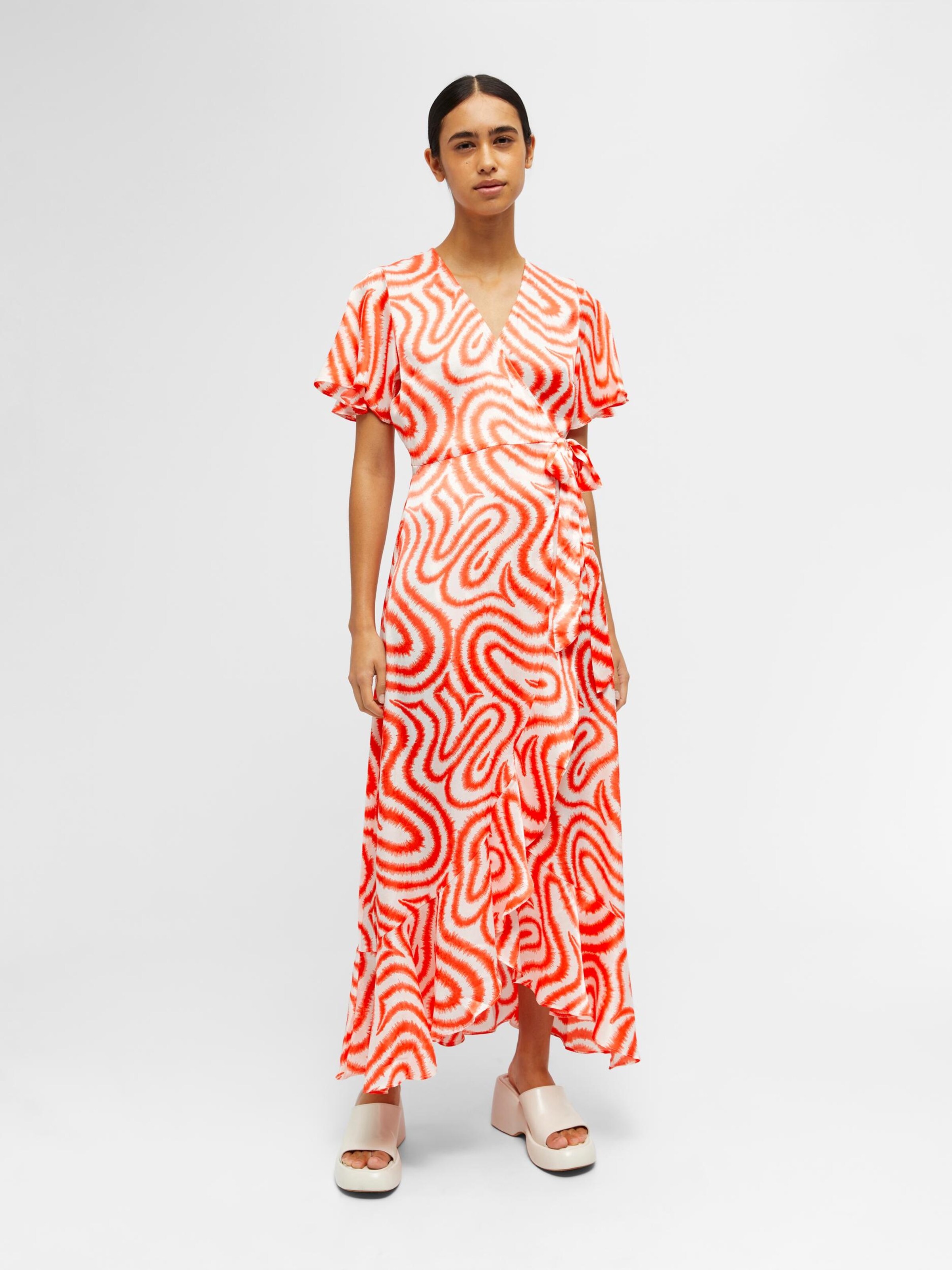 OBJECT Zomerjurk Green Papaya in Oranje ABOUT YOU