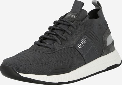 BOSS Casual Sneaker low 'Titanium' i lysegrå / mørkegrå / hvid, Produktvisning
