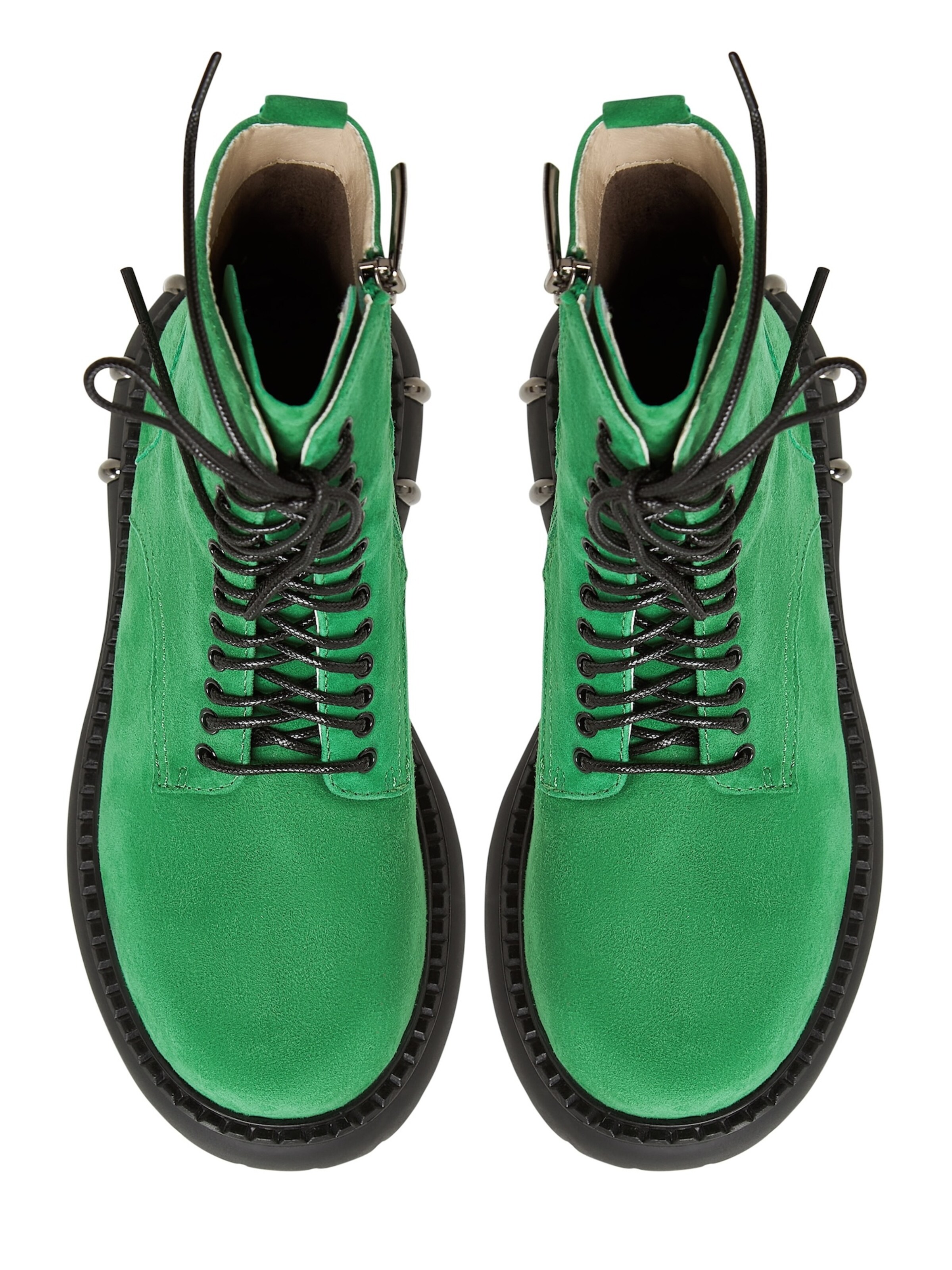 CESARE GASPARI - Botines con cordones en verde
