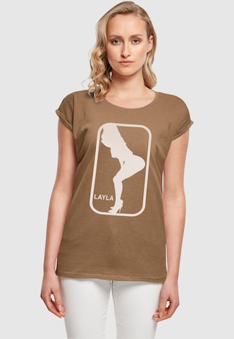 Merchcode T-Shirt 'Layla Dance' in Grün: predná strana