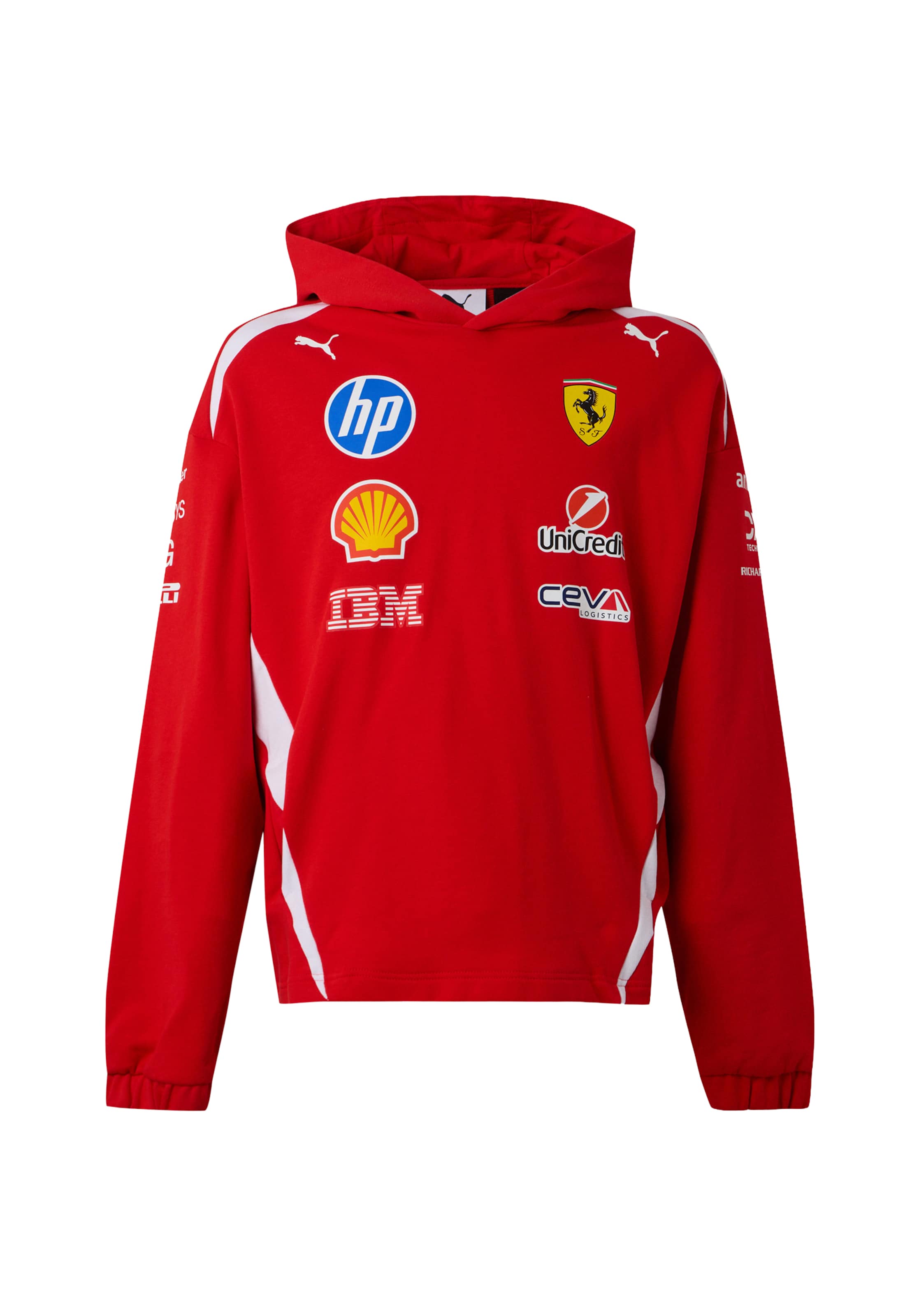 PUMA Суичър 'SF Replica Drivers Authentic' в червено: отпред