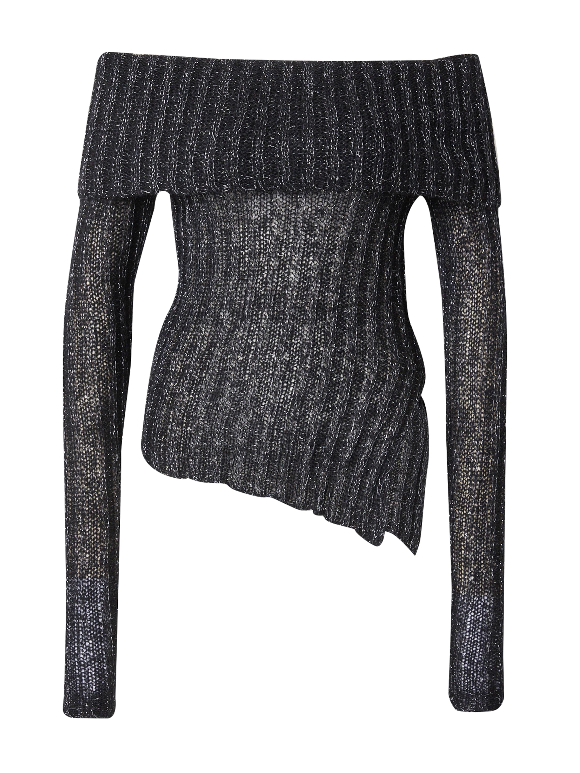 Monki Пуловер в черно: отпред