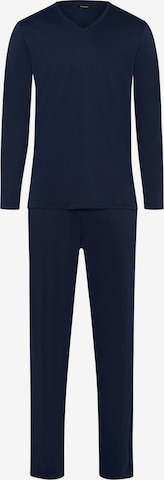 Pyjama long 'Night Selection' Hanro en bleu : devant