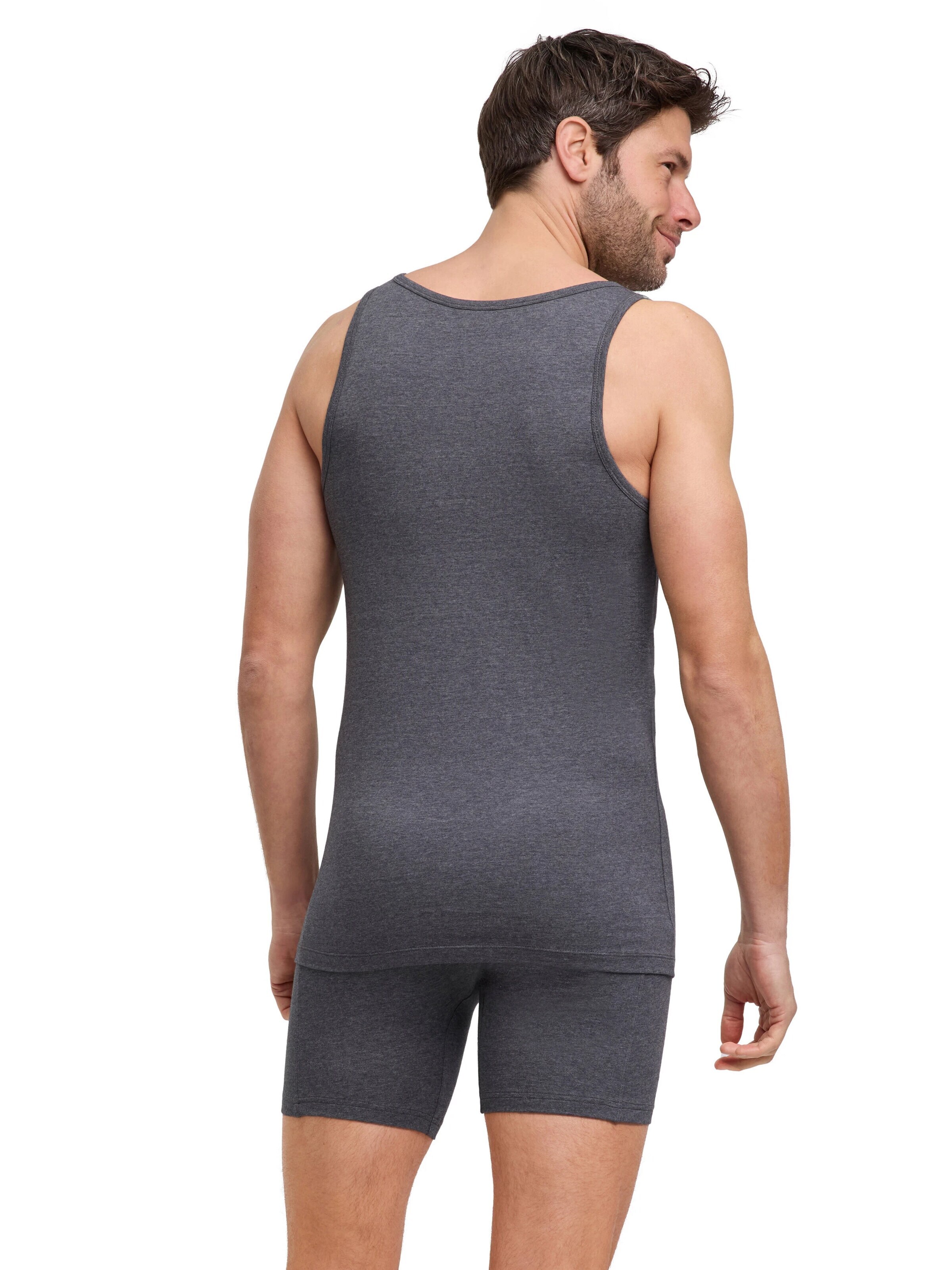 FALKE Undershirt '2-Pack' in Grey: front