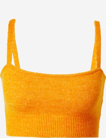 Cotton On Knitted Top in Orange: front