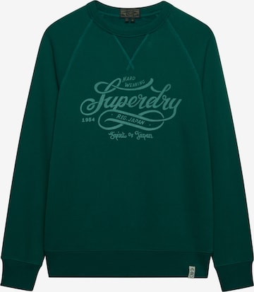 Sweat-shirt Superdry & Co en vert : devant