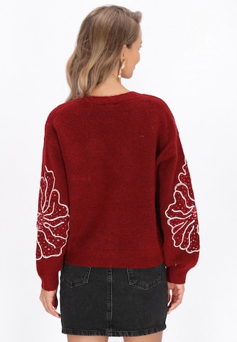 IZIA - Cárdigan en rojo