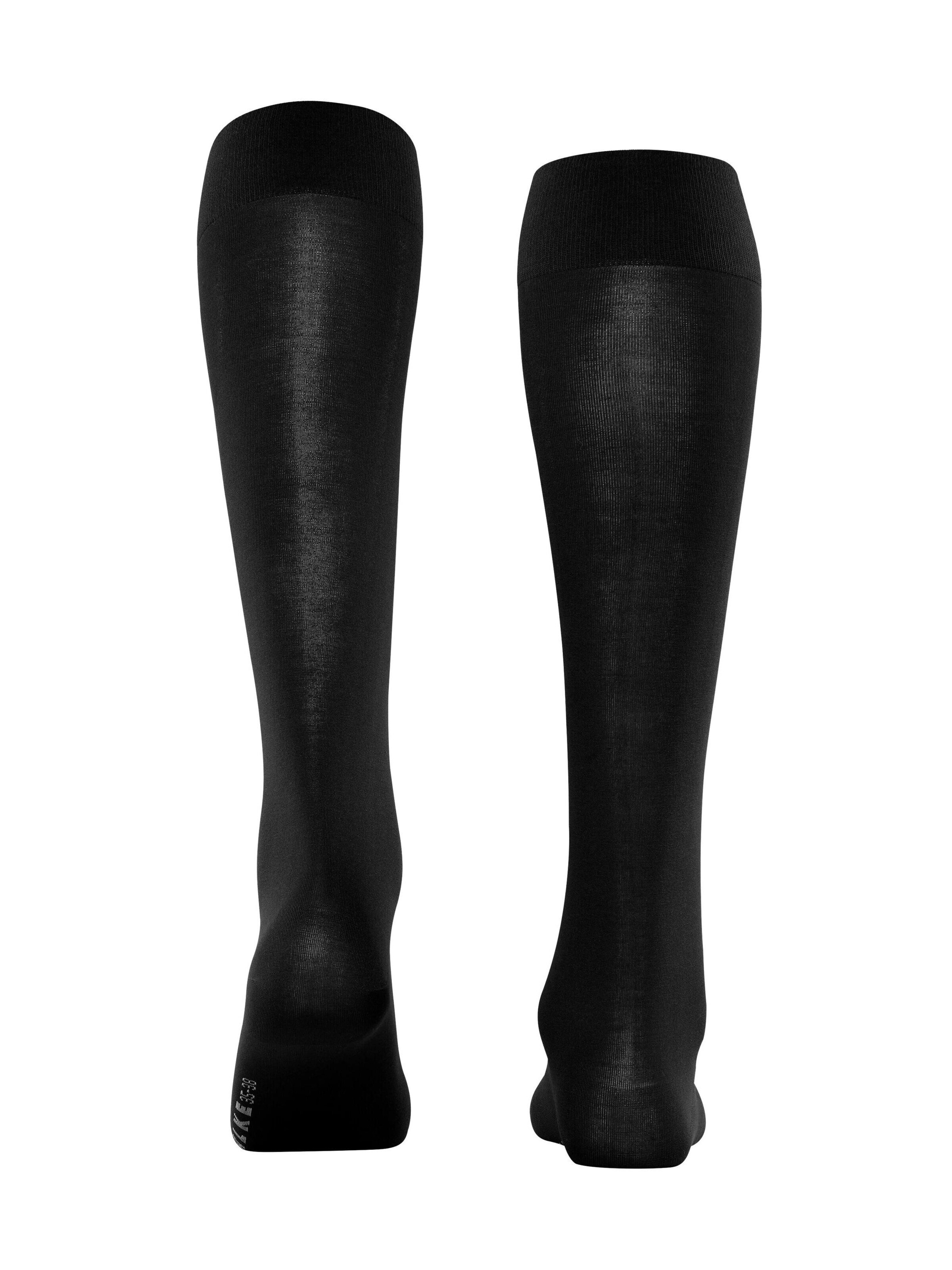 FALKE Kniestrümpfe 'Cotton Touch'‌‌‌‌ in Schwarz