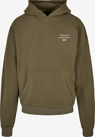 MJ Gonzales Sweatshirt 'Higher Than Heaven' in Green: front