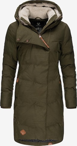 Ragwear Winter Coat 'Pavla II Intl.' in Green: front