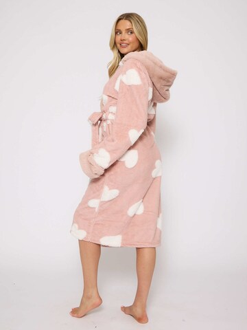 Loungeable Long Bathrobe in Pink