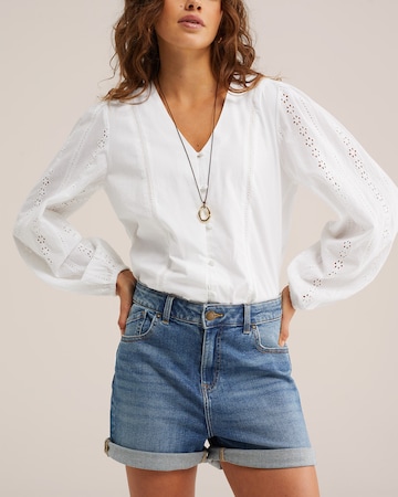 WE Fashion Regular Farkut värissä sininen