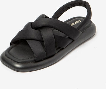 Espargatas - Sandalias 'Yakai' en negro: frente