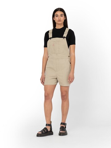 DICKIES Regular Dungarees 'DUCK' in Beige: front