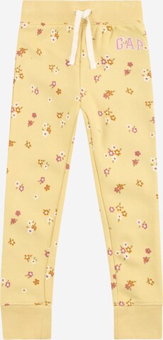 GAP Trousers in Yellow: front