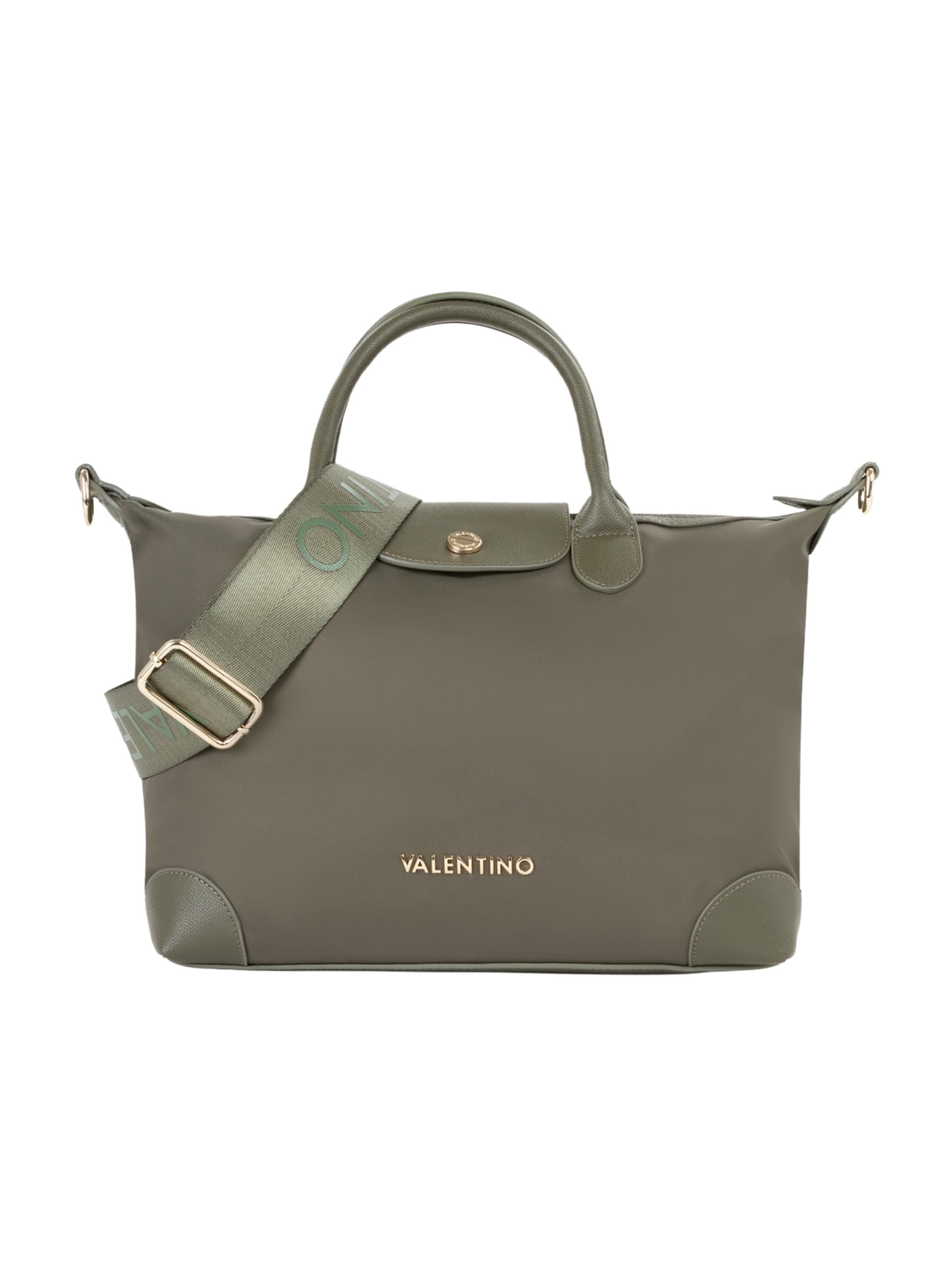VALENTINO Cabas 'Jolly' en or / vert foncé, Vue avec produit