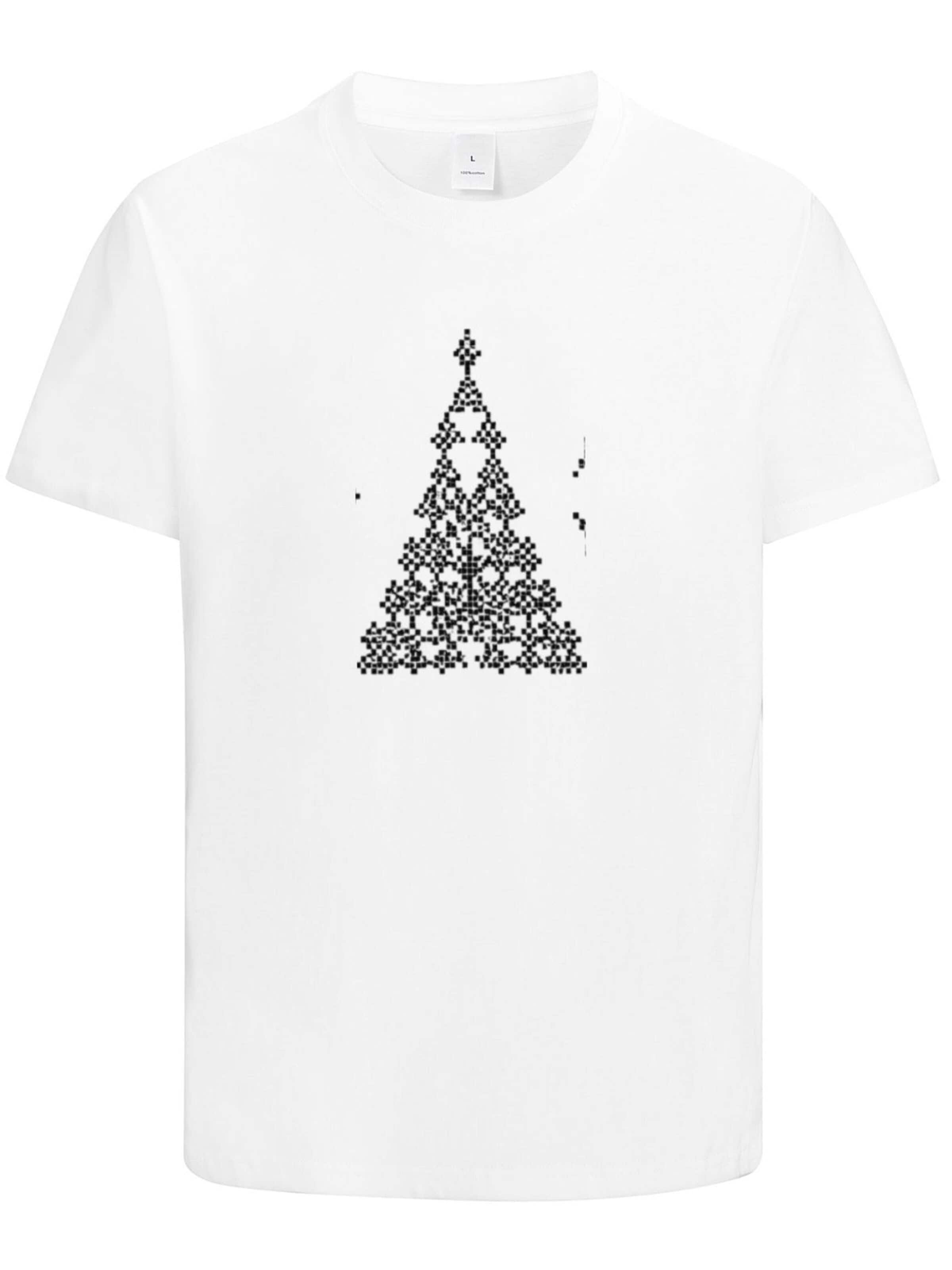 HUSKSWARE Shirt 'Herren T-Shirt mit abstraktem Grafikprint' in White: front