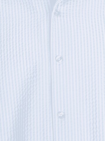 Jack & Jones Plus Regular Fit Hemd 'EASTER PALMA' in Blau