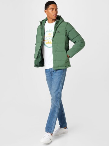 Veste outdoor 'Helionic Down' ADIDAS SPORTSWEAR en vert